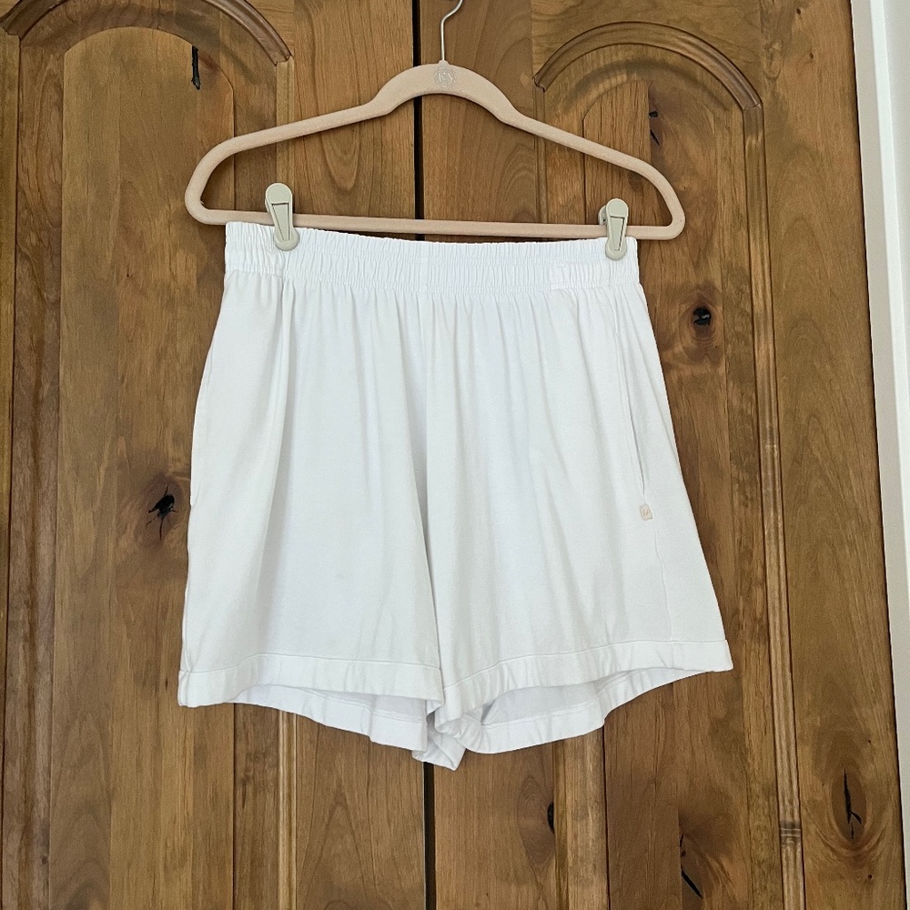 Jax & Lennon Ladies Relaxed Shorts White Large